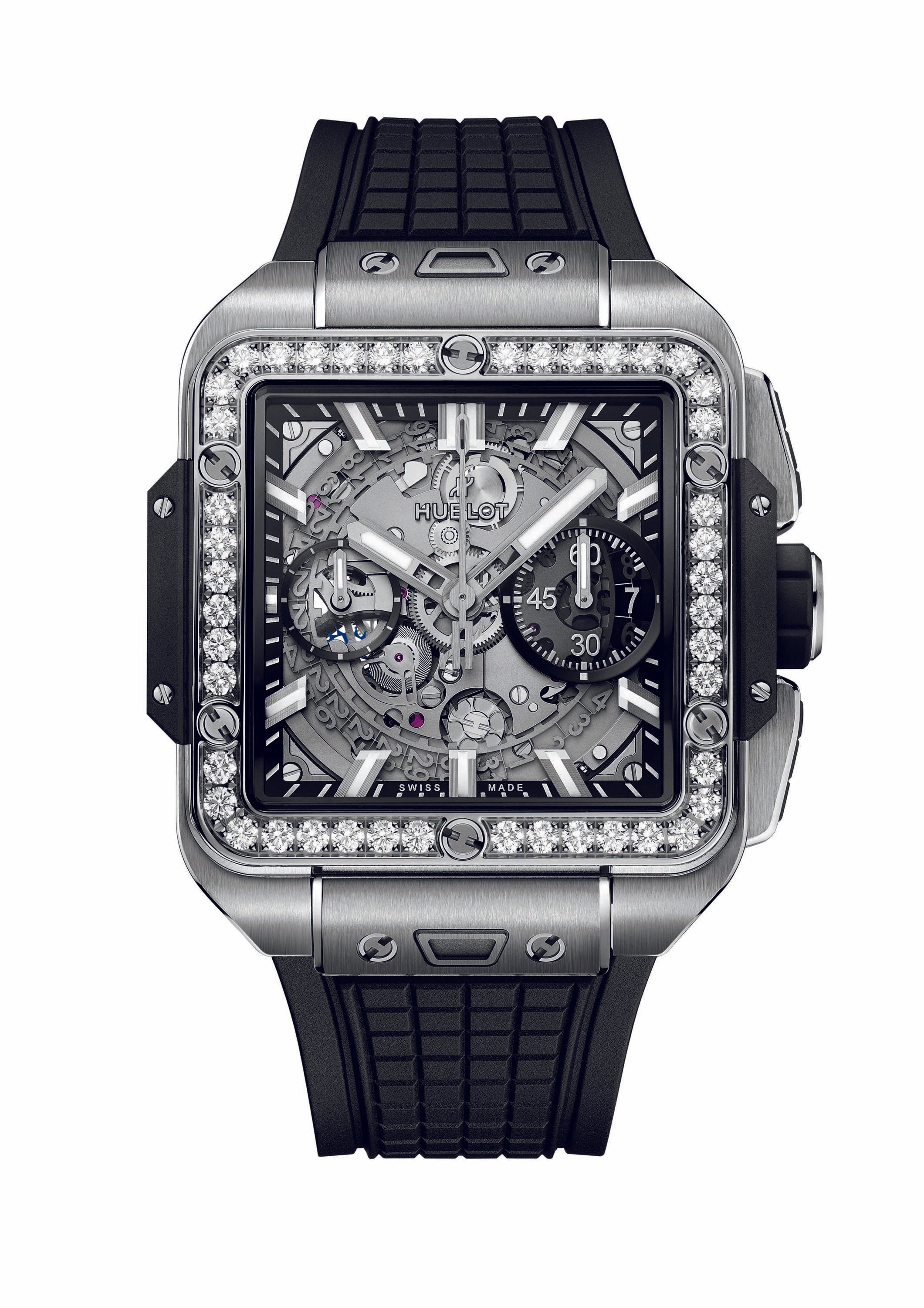 Hublot Titanium 42mm Automatic Big Bang Watch With Diamonds