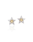 Phillips House Platinum & 18k Yellow Gold Diamond Earrings