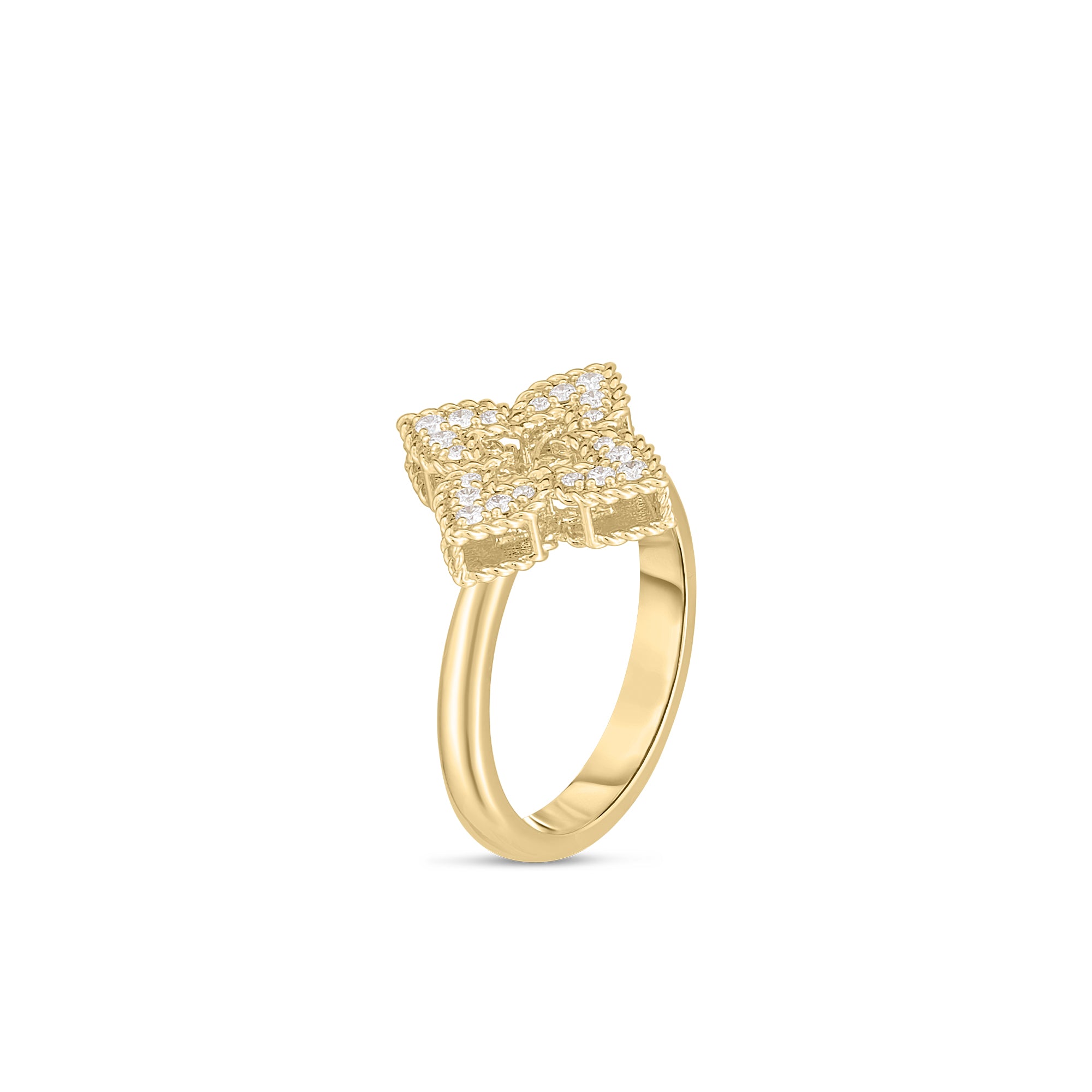 Roberto Coin 18k Yellow Gold Venetian Princess Diamond Ring