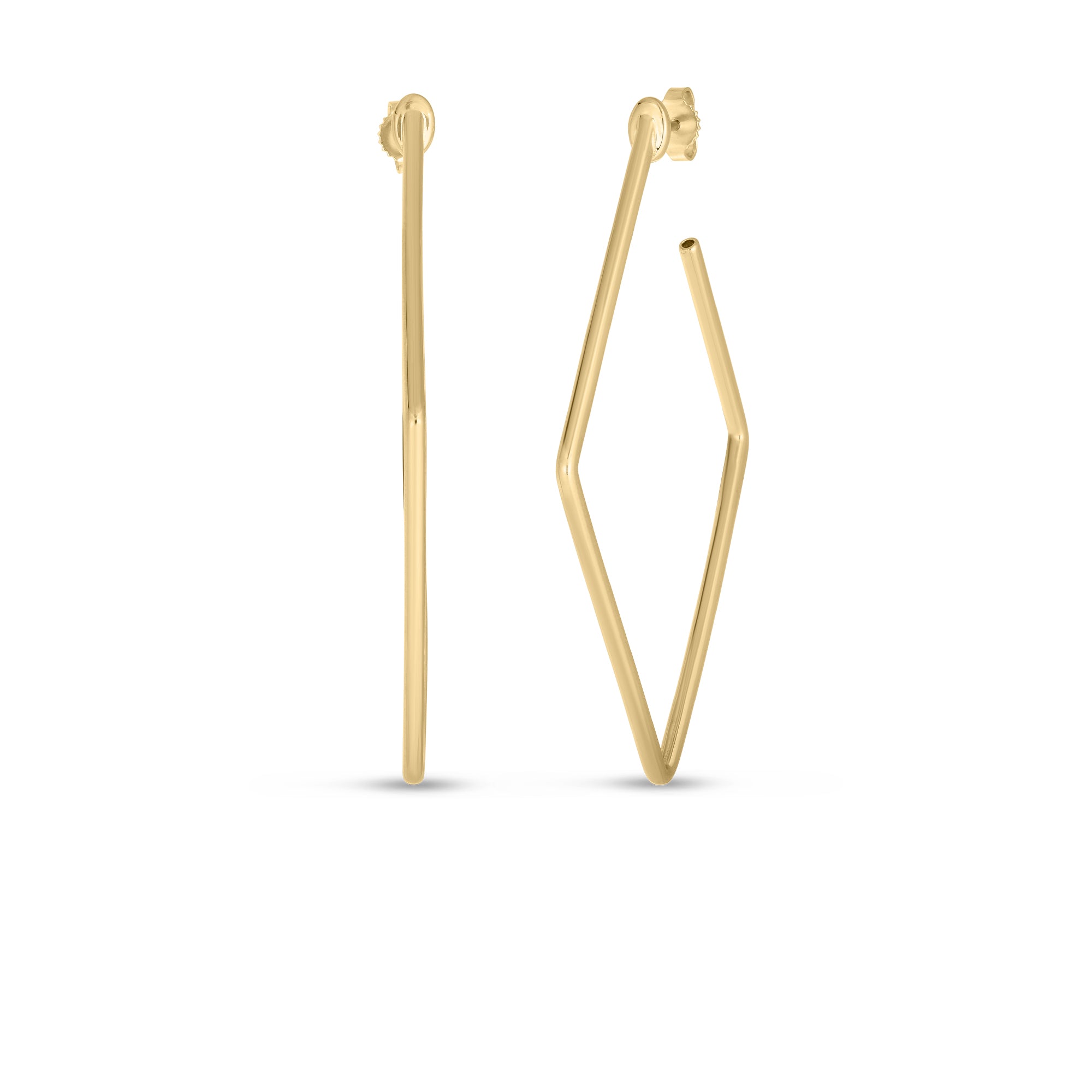 Roberto Coin 18k Yellow Gold Perfect Hoops Plain Earrings